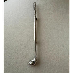 Vintage Beau Sterling Silver Golf Club Ball Brooch Pin
